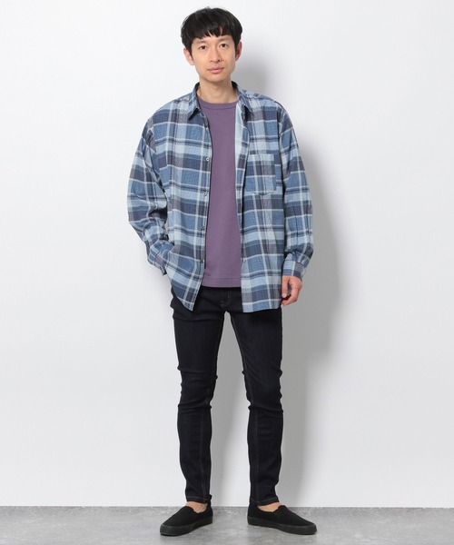 LAKOLE(ラコレ)の「プリントチェックシャツ / 265990(シャツ/ブラウス・メンズ・アイボリー/ブルー/ブラック・LARGE/MEDIUM)」の12枚目の写真