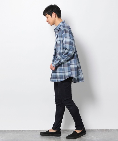 LAKOLE(ラコレ)の「プリントチェックシャツ / 265990(シャツ/ブラウス・メンズ・アイボリー/ブルー/ブラック・LARGE/MEDIUM)」の13枚目の写真