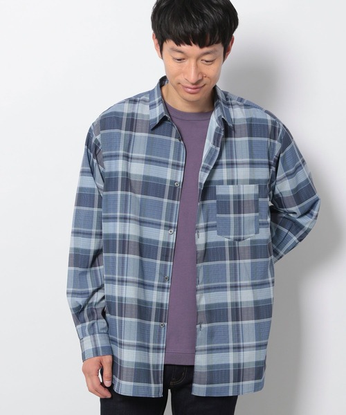 LAKOLE(ラコレ)の「プリントチェックシャツ / 265990(シャツ/ブラウス・メンズ・アイボリー/ブルー/ブラック・LARGE/MEDIUM)」の14枚目の写真