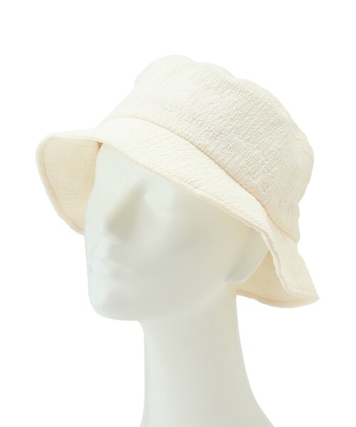 DRESKIP（ドレスキップ）の「◆HIDETRADING PRODUCT シボシボバケットハット（ハット・レディース・アイボリー/ブラック・00）」の5枚目の写真