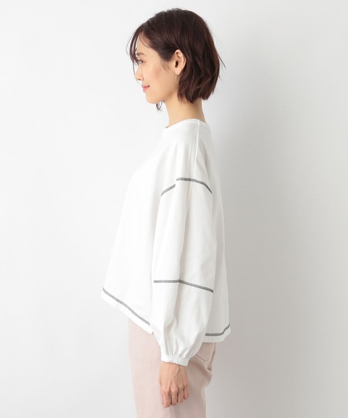 GLOBAL WORK(グローバルワーク)の「袖ボリュームショートプルオーバー/267012(Tシャツ/カットソー・レディース・ホワイト/ライトグリーン/その他/ダークグレー・FREE)」の12枚目の写真