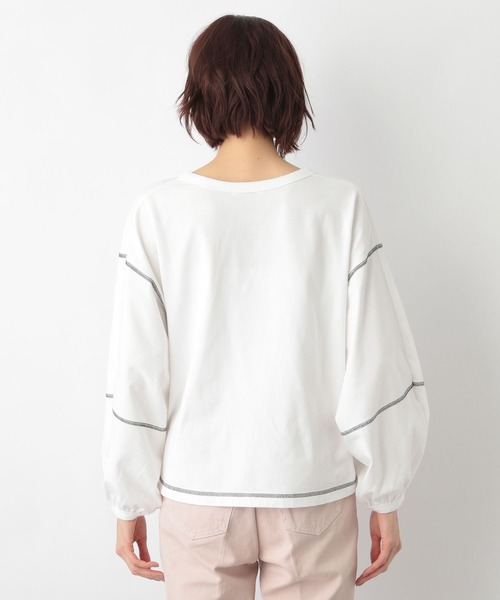 GLOBAL WORK(グローバルワーク)の「袖ボリュームショートプルオーバー/267012(Tシャツ/カットソー・レディース・ホワイト/ライトグリーン/その他/ダークグレー・FREE)」の13枚目の写真