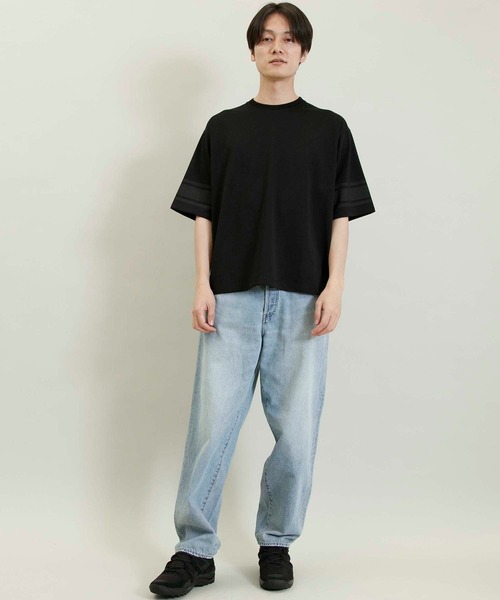Johnbull（ジョンブル）の「ルーズテーパードジーンズ（デニムパンツ・メンズ・ライトインディゴブルー・SMALL/MEDIUM/LARGE）」の7枚目の写真