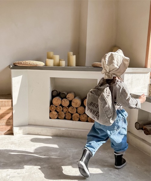 aimoha（アイモハ）の「aimoha-KIDS- ウォッシュデニム裾リブ絞りパンツ（スラックス・キッズ・ブラック/ブルー・100/80/110/90/120/130）」の19枚目の写真