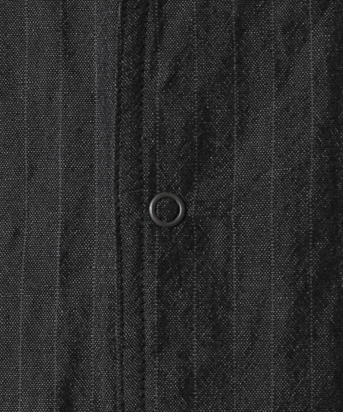 JOURNAL STANDARD J.S HOMESTEAD(ジャーナルスタンダードホームステッド)の「【j.s.homestead】WOOL LINEN WEATHER パジャマジャケット(ブルゾン・メンズ・チャコールグレー/ライトグレー/ネイビー・MEDIUM/LARGE)」の13枚目の写真