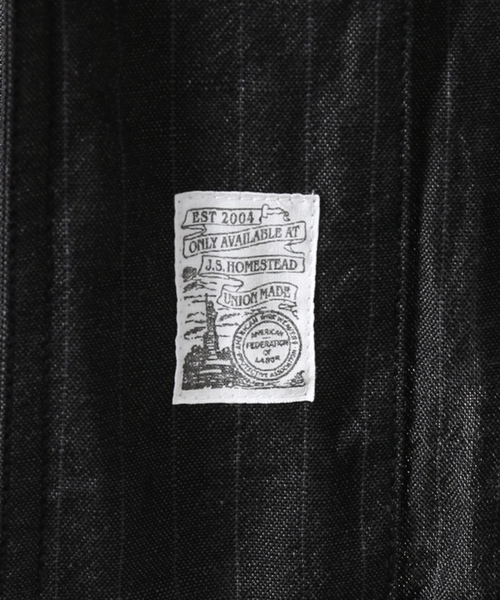 JOURNAL STANDARD J.S HOMESTEAD(ジャーナルスタンダードホームステッド)の「【j.s.homestead】WOOL LINEN WEATHER パジャマジャケット(ブルゾン・メンズ・チャコールグレー/ライトグレー/ネイビー・MEDIUM/LARGE)」の19枚目の写真