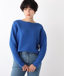 ◆ボートネックニット【エクストラファインオーガニックコットン】