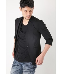 TORNADO MART∴ノーカラーホックカットジャケット