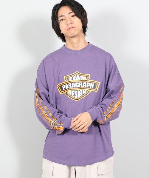【PARAGRAPH/パラグラフ】22SSBiker Design Longsleeve T-shirt / バイカーデザイン ロングスリーブカットソー