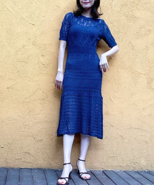 Opinion korean town（オピニオン コリアン タウン）の「YUGA レースマーメイドシルエットワンピース（ワンピース・レディース・ホワイト/ライトブルー/ネイビー/ブラック・FREE）」の21枚目の写真