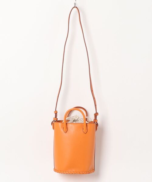 TOPKAPI（トプカピ）の「レザー バケツ型 2way ミニ ショルダー バッグ（ショルダーバッグ・レディース・ホワイト/オレンジ/キャメル・FREE）」の19枚目の写真