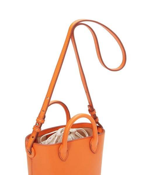 TOPKAPI（トプカピ）の「レザー バケツ型 2way ミニ ショルダー バッグ（ショルダーバッグ・レディース・ホワイト/オレンジ/キャメル・FREE）」の13枚目の写真