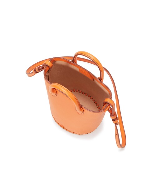 TOPKAPI（トプカピ）の「レザー バケツ型 2way ミニ ショルダー バッグ（ショルダーバッグ・レディース・ホワイト/オレンジ/キャメル・FREE）」の16枚目の写真