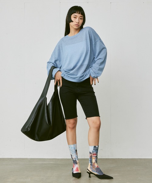 パンツ・ボトムスその他 BIKER DENIM TROUSERS BLACK FEKETE(フェケテ)の「BIKER DENIM PANTS / バイカーデニム