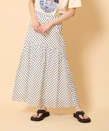 ドットティアードスカート◆