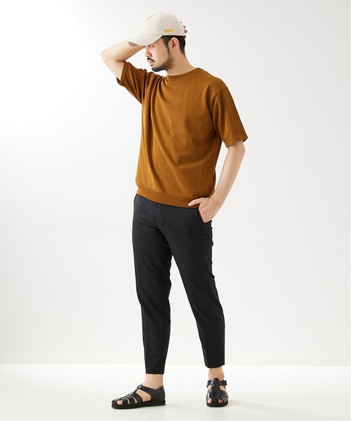 417 EDIFICE(フォーワンセブンエディフィス)の「【TEXBRID / テックスブリッド】 14ゲージ Tシャツ(Tシャツ/カットソー・メンズ・ブラック/ベージュ/ブラウン/グリーン・SMALL/MEDIUM/LARGE)」の5枚目の写真