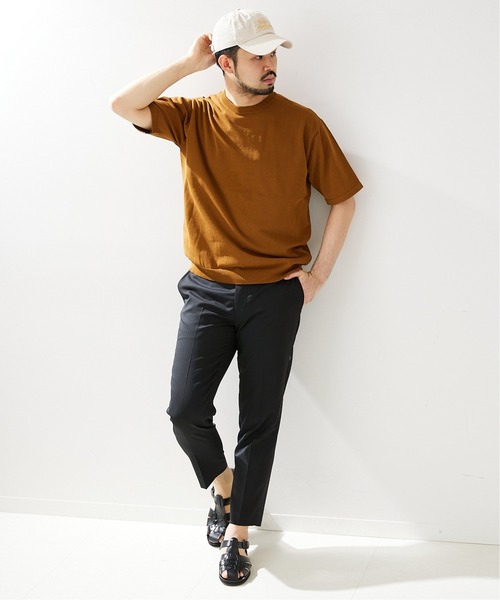 417 EDIFICE(フォーワンセブンエディフィス)の「【TEXBRID / テックスブリッド】 14ゲージ Tシャツ(Tシャツ/カットソー・メンズ・ブラック/ベージュ/ブラウン/グリーン・SMALL/MEDIUM/LARGE)」の9枚目の写真