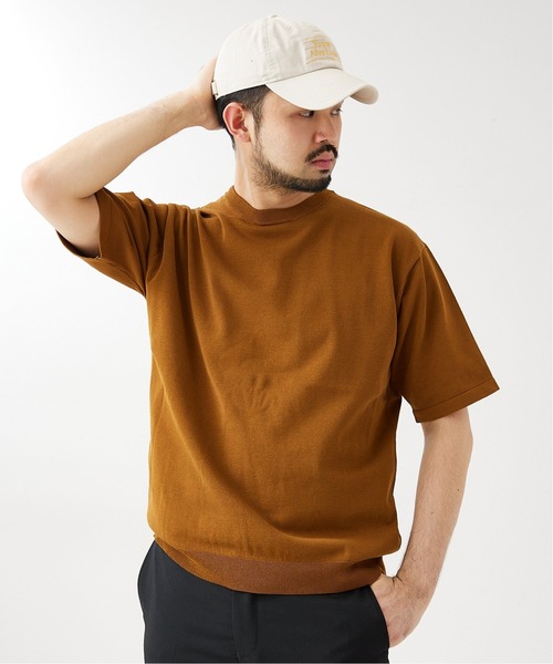 417 EDIFICE(フォーワンセブンエディフィス)の「【TEXBRID / テックスブリッド】 14ゲージ Tシャツ(Tシャツ/カットソー・メンズ・ブラック/ベージュ/ブラウン/グリーン・SMALL/MEDIUM/LARGE)」の13枚目の写真