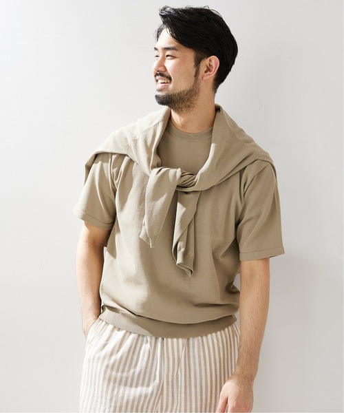 417 EDIFICE(フォーワンセブンエディフィス)の「【TEXBRID / テックスブリッド】 14ゲージ Tシャツ(Tシャツ/カットソー・メンズ・ブラック/ベージュ/ブラウン/グリーン・SMALL/MEDIUM/LARGE)」の6枚目の写真