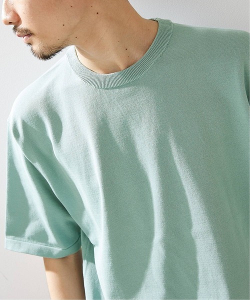 417 EDIFICE(フォーワンセブンエディフィス)の「【TEXBRID / テックスブリッド】 14ゲージ Tシャツ(Tシャツ/カットソー・メンズ・ブラック/ベージュ/ブラウン/グリーン・SMALL/MEDIUM/LARGE)」の7枚目の写真