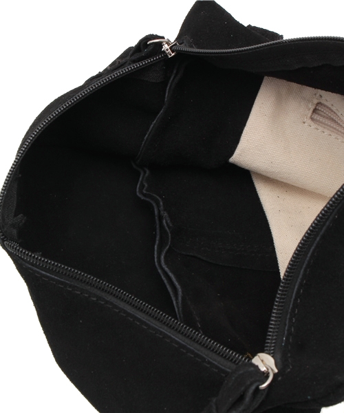 mystic（ミスティック）の「スウェードフリンジミニショルダー（ショルダーバッグ・レディース・キャメル/ライトグレー/エメラルド/ブラック・ﾌﾘ-）」の9枚目の写真