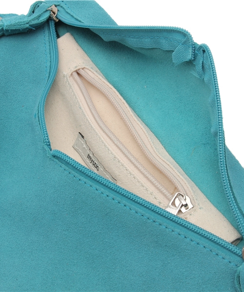 mystic（ミスティック）の「スウェードフリンジミニショルダー（ショルダーバッグ・レディース・キャメル/ライトグレー/エメラルド/ブラック・ﾌﾘ-）」の15枚目の写真