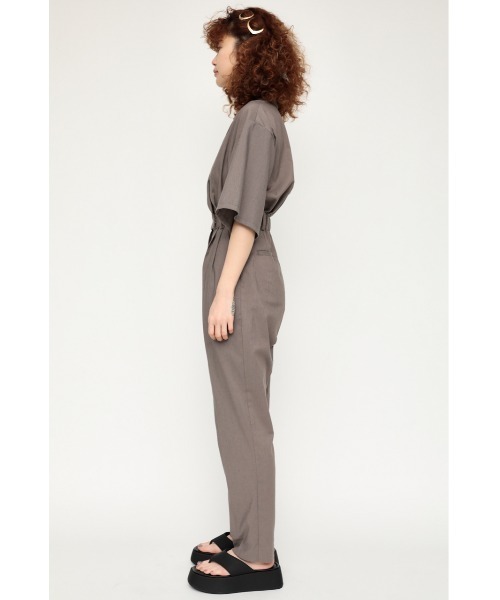 SLY(スライ)の「FLARE SLEEVE TAILORED J/SUITS フレアスリーブ ジャンプスーツ(つなぎ/オールインワン・レディース・ブラック/グレー・1/2)」の9枚目の写真
