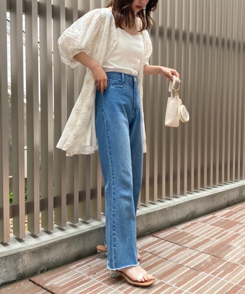 one after another NICE CLAUP（ワンアフターアナザーナイスクラップ）の「マルチwayブラトップ（キャミソール・レディース・オフホワイト/ブラック/グリーン/イエロー・FREE）」の9枚目の写真