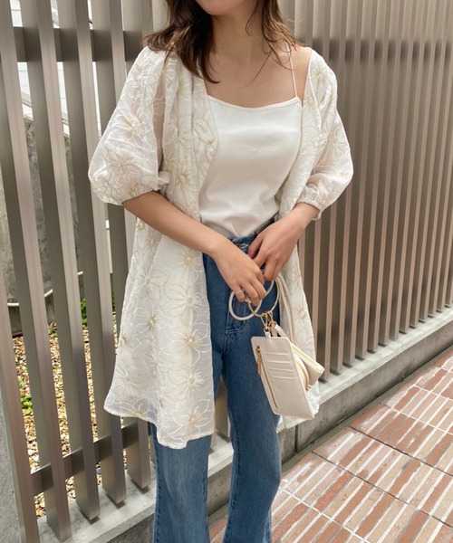 one after another NICE CLAUP（ワンアフターアナザーナイスクラップ）の「マルチwayブラトップ（キャミソール・レディース・オフホワイト/ブラック/グリーン/イエロー・FREE）」の10枚目の写真