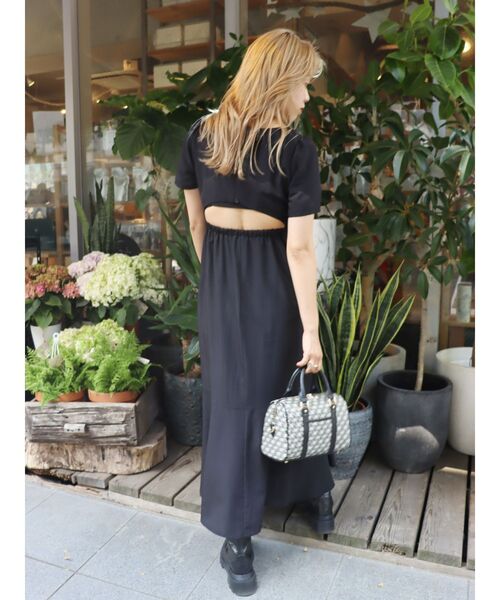 EVRIS（エヴリス）の「バックオープンロングワンピース（ワンピース・レディース・ホワイト/ブラック/グリーン・FREE）」の20枚目の写真