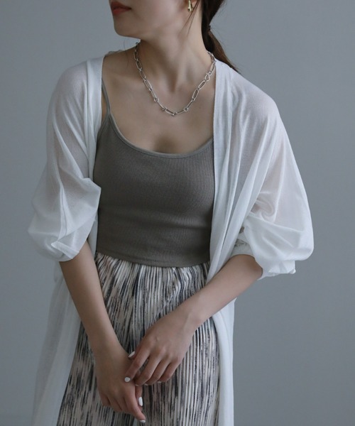 sakishimatokyo（サキシマトーキョー）の「シアールーズカーディガン（カーディガン/ボレロ・レディース・ホワイト/ブラック/ライトベージュ/ライトグリーン/ベージュ系その他・FREE）」の11枚目の写真