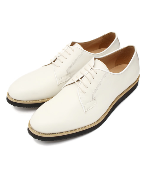 CIAOPANIC TYPY（チャオパニックティピー）の「レザープレーントゥシューズ（ブーツ・メンズ・ホワイト/ブラック/ネイビー・41/42/43）」の2枚目の写真