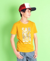 GLAZOS | 機能天竺・接触冷感ビッグロゴフォトプリント半袖Tシャツ(Tシャツ/カットソー)