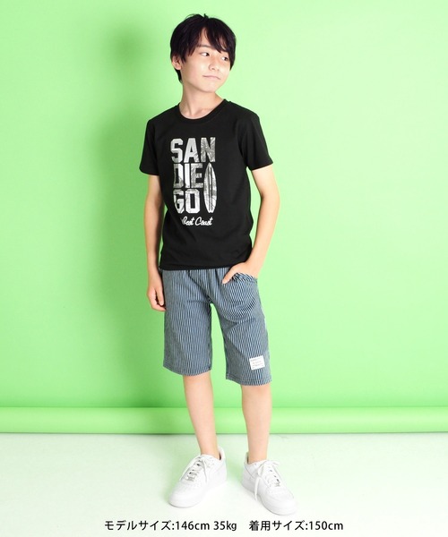 GLAZOS(グラソス)の「接触冷感・ビッグロゴフォトプリント半袖Tシャツ(Tシャツ/カットソー・キッズ・イエロー/ブラック/グレイッシュブルー・140cm/160cm/130cm/170cm/150cm)」の13枚目の写真