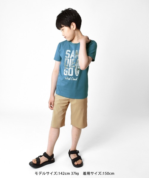 GLAZOS(グラソス)の「接触冷感・ビッグロゴフォトプリント半袖Tシャツ(Tシャツ/カットソー・キッズ・イエロー/ブラック/グレイッシュブルー・140cm/160cm/130cm/170cm/150cm)」の19枚目の写真