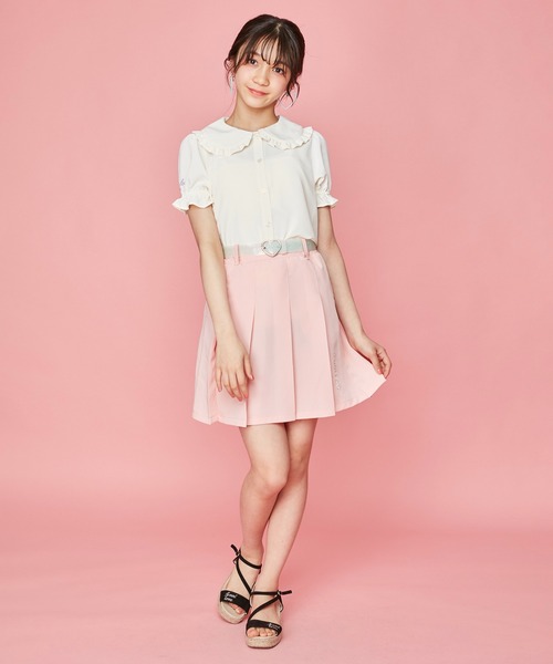 JENNI love（ジェニィラブ）の「クリアベルト付きプリーツスカート