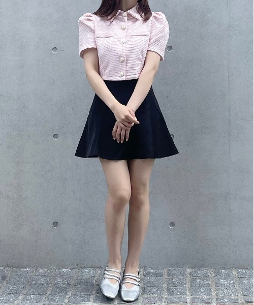 titty＆Co. PETIT by poyo（ティティーアンドコープティバイポヨ）の「【titty&Co.PETIT Produce by POYO】パールボタンツイードトップス（カーディガン/ボレロ・レディース・ピンク・FREE）」の15枚目の写真