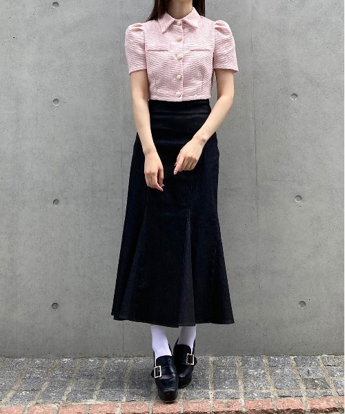 titty＆Co. PETIT by poyo（ティティーアンドコープティバイポヨ）の「【titty&Co.PETIT Produce by POYO】パールボタンツイードトップス（カーディガン/ボレロ・レディース・ピンク・FREE）」の18枚目の写真