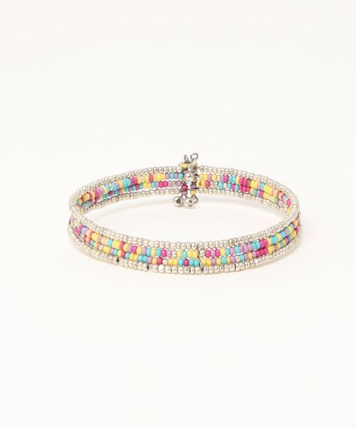 チャイハネ（チャイハネ）の「【チャイハネ】ミティミックスバングル（バングル/リストバンド・レディース・パープル/レッド/シルバー/ブルー/グリーン/カラフル・FREE）」の5枚目の写真