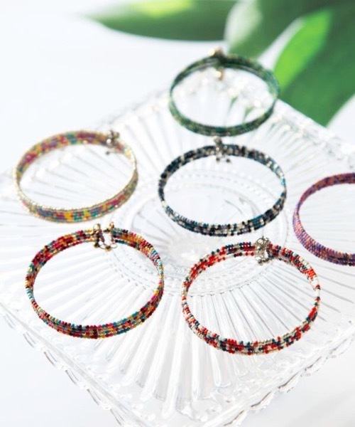 チャイハネ（チャイハネ）の「【チャイハネ】ミティミックスバングル（バングル/リストバンド・レディース・パープル/レッド/シルバー/ブルー/グリーン/カラフル・FREE）」の9枚目の写真