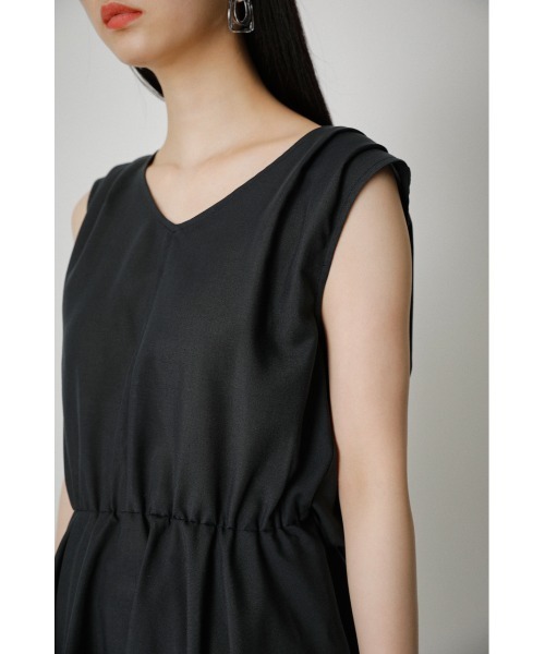 AZUL by moussy（アズールバイマウジー）の「BACK TIE PEPLUM BLOUSE/バックタイペプラムブラウス（タンクトップ・レディース・ブラック/ライトベージュ・MEDIUM/SMALL）」の16枚目の写真