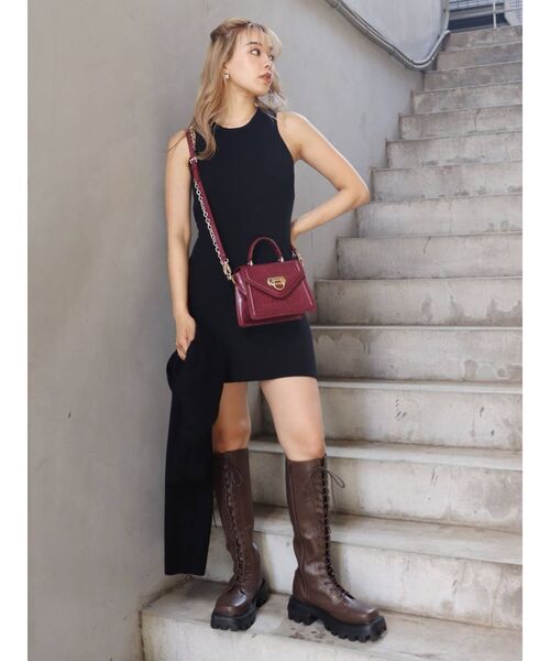 EVRIS(エヴリス)の「ボレロセットニットワンピース(ワンピース・レディース・ブラック/ピンク/ブルー/アイボリー・FREE)」の17枚目の写真