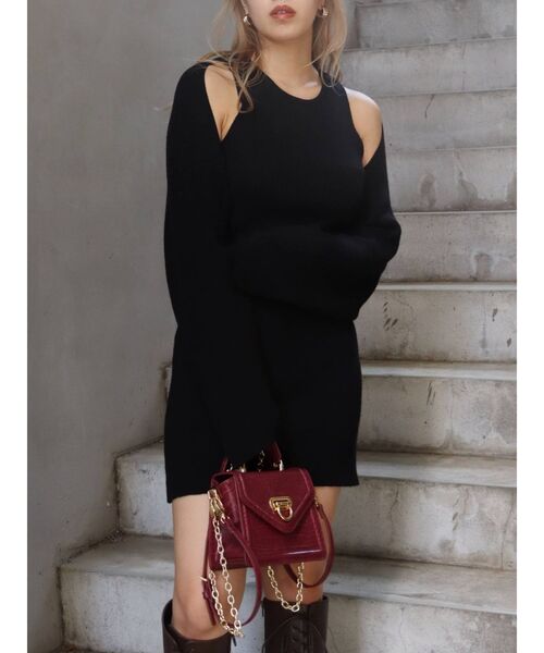 EVRIS(エヴリス)の「ボレロセットニットワンピース(ワンピース・レディース・ブラック/ピンク/ブルー/アイボリー・FREE)」の18枚目の写真