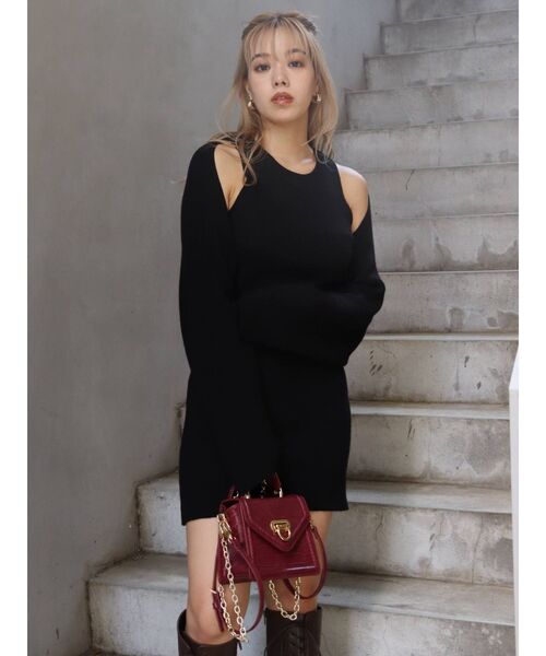 EVRIS(エヴリス)の「ボレロセットニットワンピース(ワンピース・レディース・ブラック/ピンク/ブルー/アイボリー・FREE)」の19枚目の写真