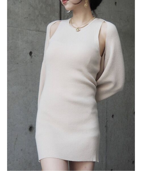 EVRIS(エヴリス)の「ボレロセットニットワンピース(ワンピース・レディース・ブラック/ピンク/ブルー/アイボリー・FREE)」の21枚目の写真