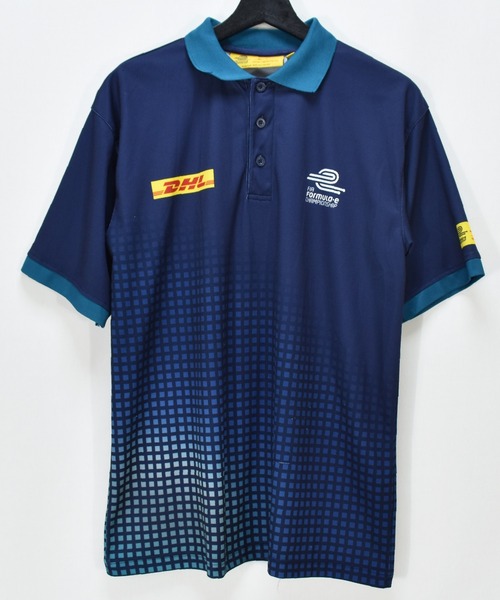 VINTAGE（ヴィンテージ）の「【ヴィンテージ古着】DHL FIA FORMULA-e CHAMPIONSHIP ポロシャツ 企業系（ポロシャツ・メンズ・ブルー・MEDIUM）」の2枚目の写真