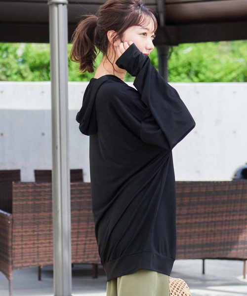 Fashion Letter（ファッションレター）の「ユニセックスuvカットラッシュプルオーバー（ラッシュガード・レディース・ブラック/モカ/ネイビー・FREE）」の19枚目の写真