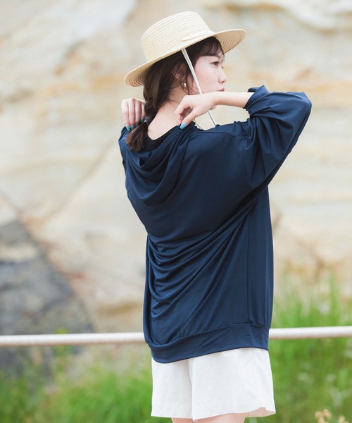 Fashion Letter（ファッションレター）の「ユニセックスuvカットラッシュプルオーバー（ラッシュガード・レディース・ブラック/モカ/ネイビー・FREE）」の20枚目の写真