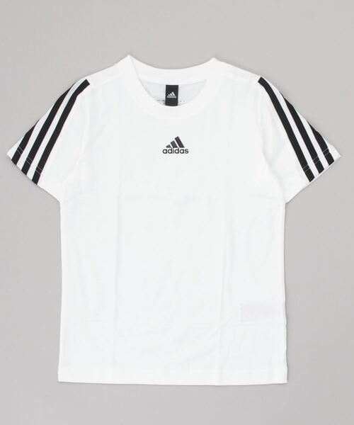 adidas(アディダス)の「フューチャーアイコン スリーストライプス 半袖Tシャツ / アディダス(キッズ/子供用)(Tシャツ/カットソー・キッズ・ブラック×ホワイト/ホワイト×ブラック・140/150/160/130)」の8枚目の写真