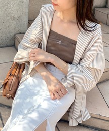 OLIVE des OLIVE | カラフルストライプゆるシャツ(シャツ/ブラウス)